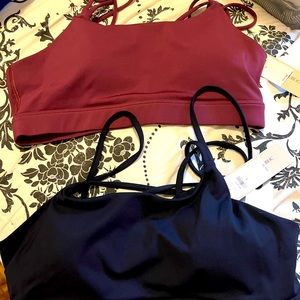 Two Banana Republic size small sports bras